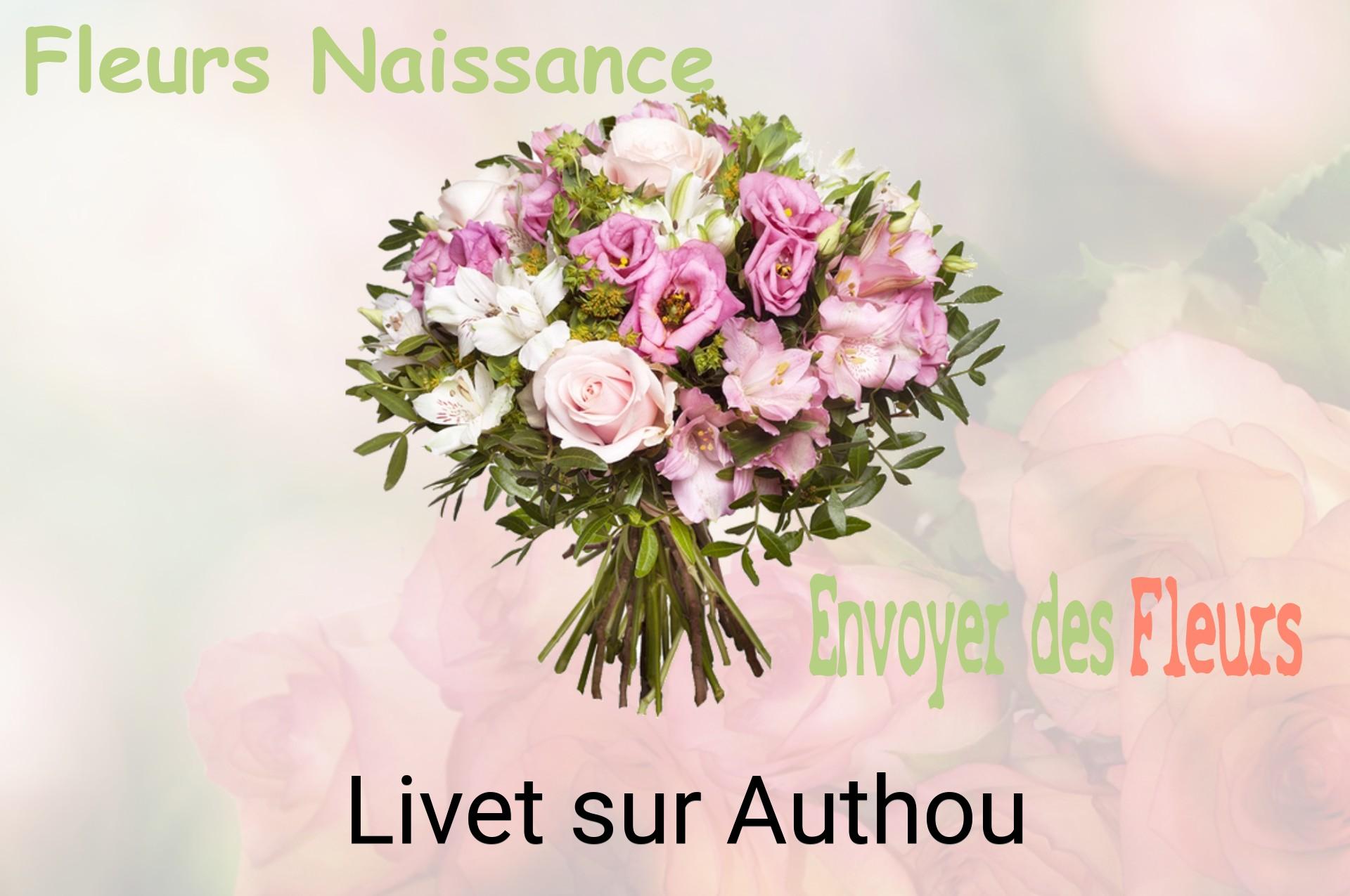 Bouquet de fleurs de naissance livré à Livet-sur-Authou